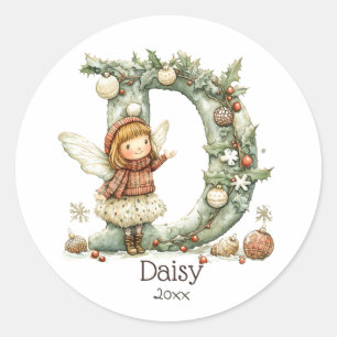 Adesivo Fada Fácil Natal Férias Personalizadas Iniciais