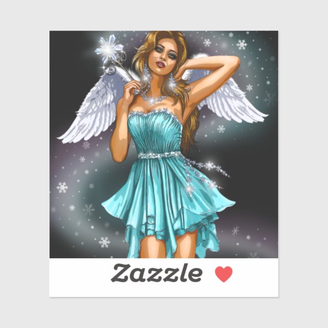 Adesivo Fada fêmea mágica (Folha)