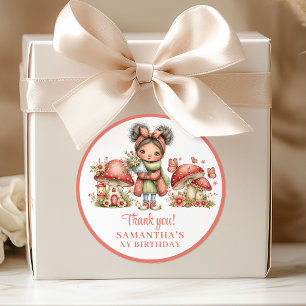 Adesivo Fada Floral Aniversário Obrigado Bela Tonalidade R