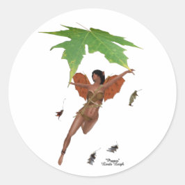 Adesivo Fada Gelada Com Pentes De Asas Marrons