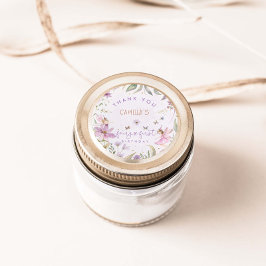 Adesivo Fada Primeira Rapariga de Aniversário