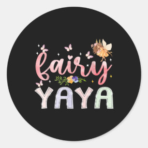 Adesivo Fada Yaya Magical Floral Birthday Girl Fairytale