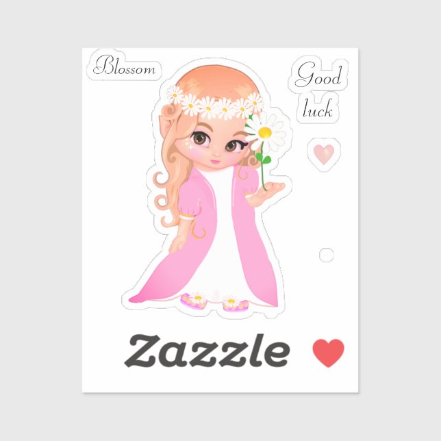 Adesivo Fadas e flores (Folha)