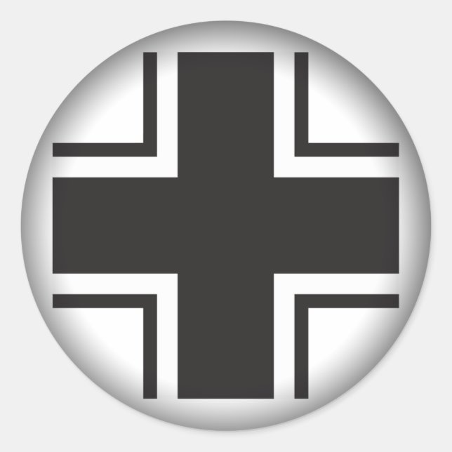 Adesivo Fade to Black Round Stickers - Guerra Mundial da L (Frente)