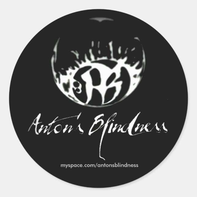 Adesivo Fade to Black Round Stickers - Personalizado (Frente)