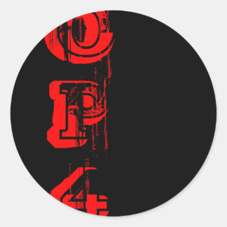 Adesivo Fade to Black Round Stickers - Personalizado