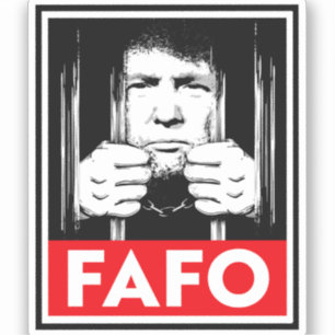 Adesivo FAFO Anti-Trump