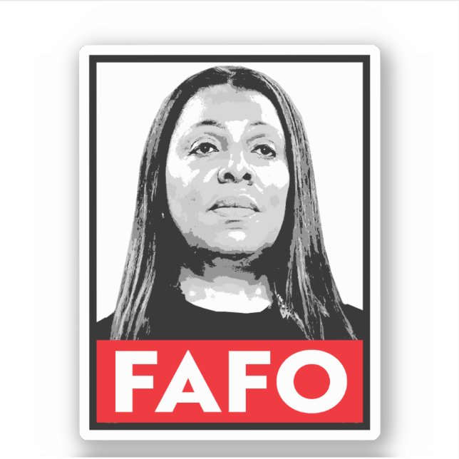 Adesivo FAFO: Letitia James (Frente)