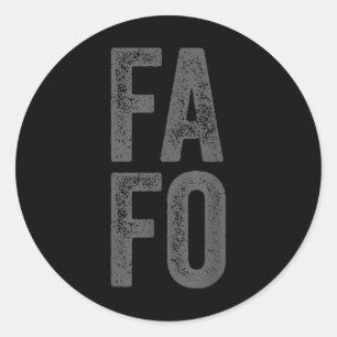 Adesivo Fafo Por Aí Descubra