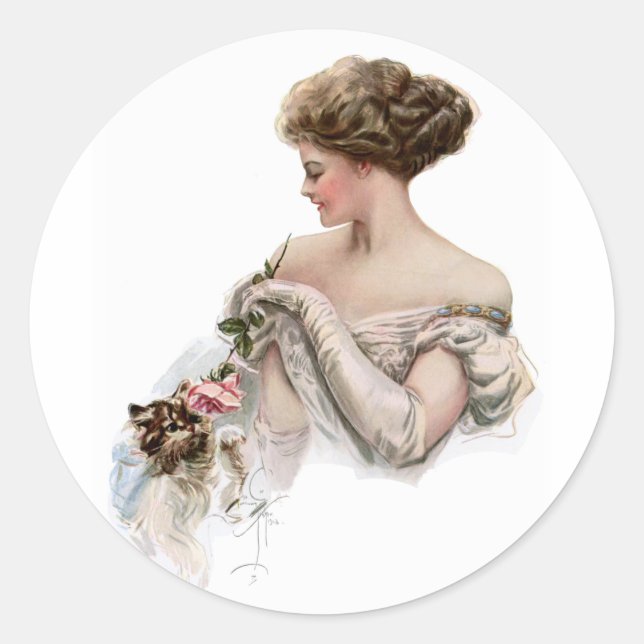 Adesivo Fair Maiden Enche um Kitten (Frente)