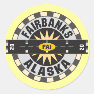 Adesivo Fairbanks, Aeroporto AK FAI