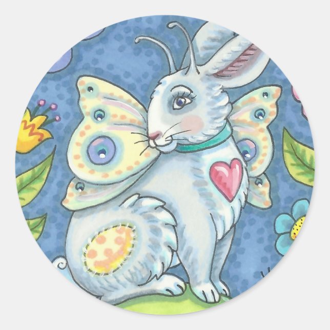 ADESIVO FAIRIA DE OVOS MAIS LESTE, FANTASY RABBIT STICKERS (Frente)