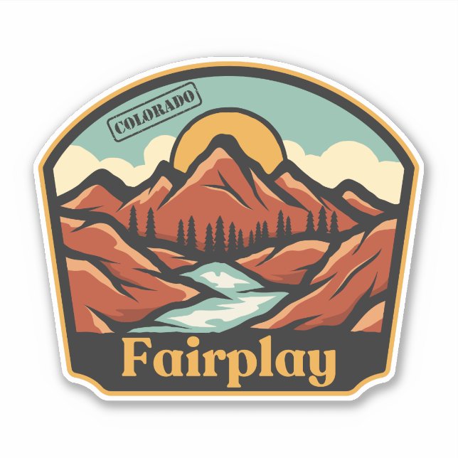 Adesivo Fairplay, Colorado (Frente)