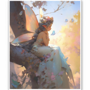 Adesivo Fairy Girl Fantasy Art