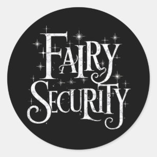 Adesivo Fairy Security Dia de as Bruxas engraçado Costume