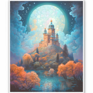 Adesivo Fairy Tale Castle Fantasy Art