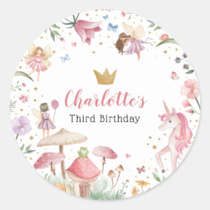 Adesivo Fairy Unicorn Stickers