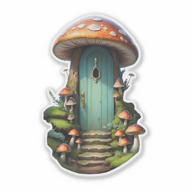 Adesivo Fairycore Mushroom Fairy House (Frente)