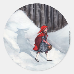 Adesivo Fairytale Fantasy Art Sticker - Lobo Dentro