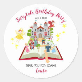 Adesivo Fairytales Stories Girl Festa de aniversário
