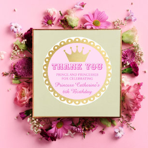 Adesivo Fairytalt Princesa Garota Rosa de Aniversário Obri