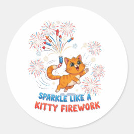 Adesivo Faísca como um fogos de artifício de Gatinho - Gat