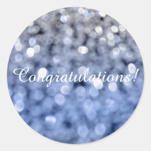 Adesivo Faíscas - Parabéns Redondos