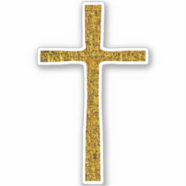 Adesivo Faith Cross Dourado