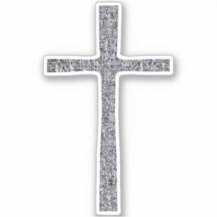 Adesivo Faith Cross Silver