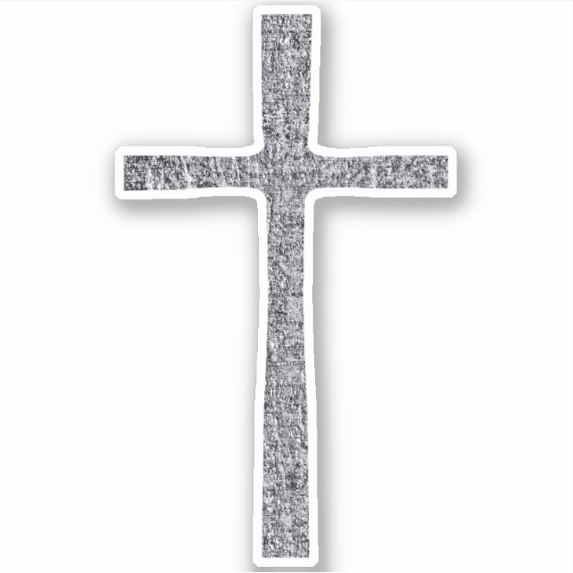 Adesivo Faith Cross Silver (Frente)