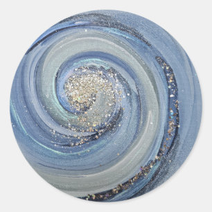 Adesivo Faith Culto Art Blue Swirl Sticker