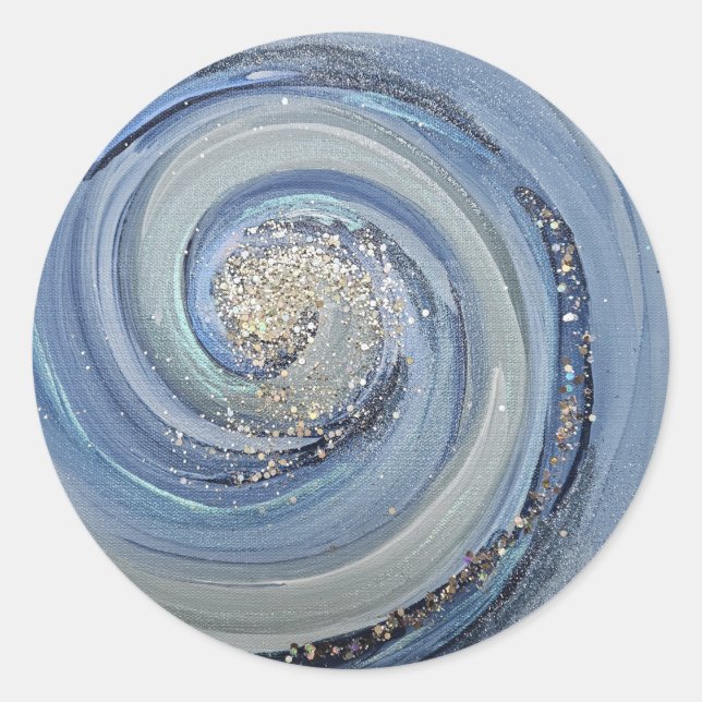 Adesivo Faith Culto Art Blue Swirl Sticker (Frente)