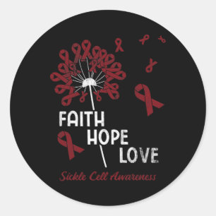 Adesivo Faith Hope Ama a Consciência das Células Falsiform