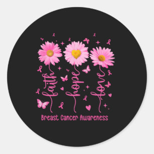 Adesivo Faith Hope ama Awarenes do Cancer de Fita Rosa