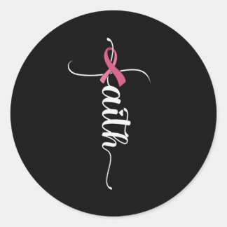 Adesivo Faith Hope ama Consciência do Cancer da Mama Crist