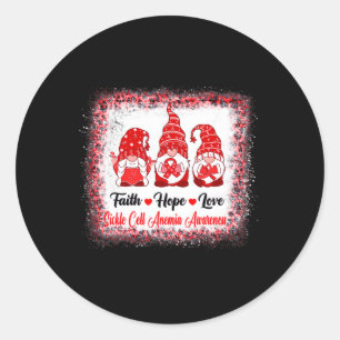 Adesivo Faith Hope ama Gnomos Células Falsiformes Awarenes