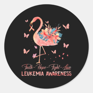 Adesivo Faith Hope ama Leucemia Amarela Rosa Flamingo Awar