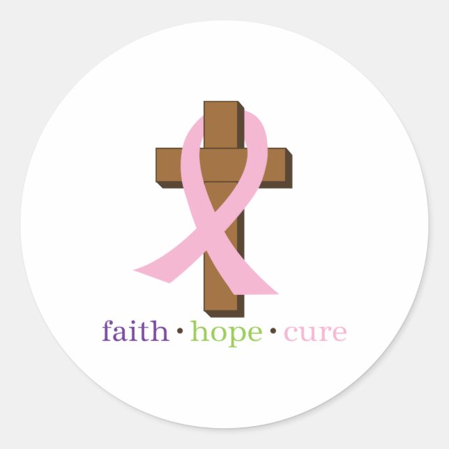 Adesivo Faith Hope Cure (Frente)