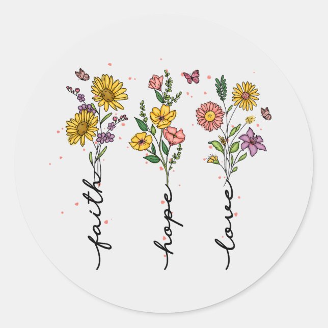 Adesivo Faith-Hope-Love (Frente)