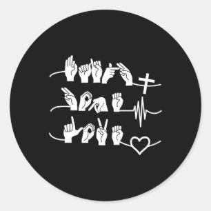 Adesivo Faith Hope Love - Christian Religion Heartbeat Cro