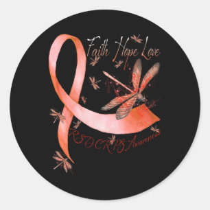 Adesivo Faith Hope Love Dragonfly RSD Sensibilização CRPS