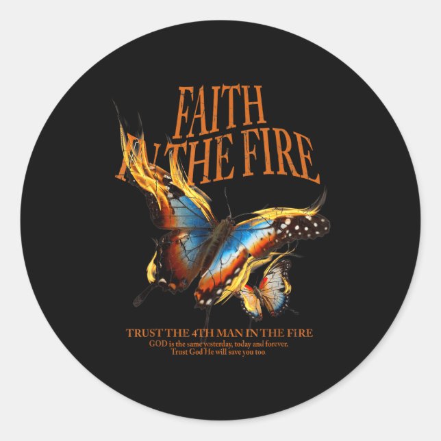 Adesivo Faith In The Fire  (Frente)