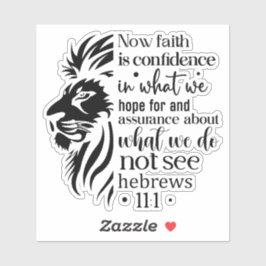 Adesivo Faith is Confidence Christian Faith