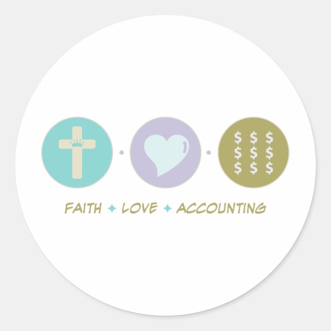 Adesivo Faith Love Accounting (Frente)