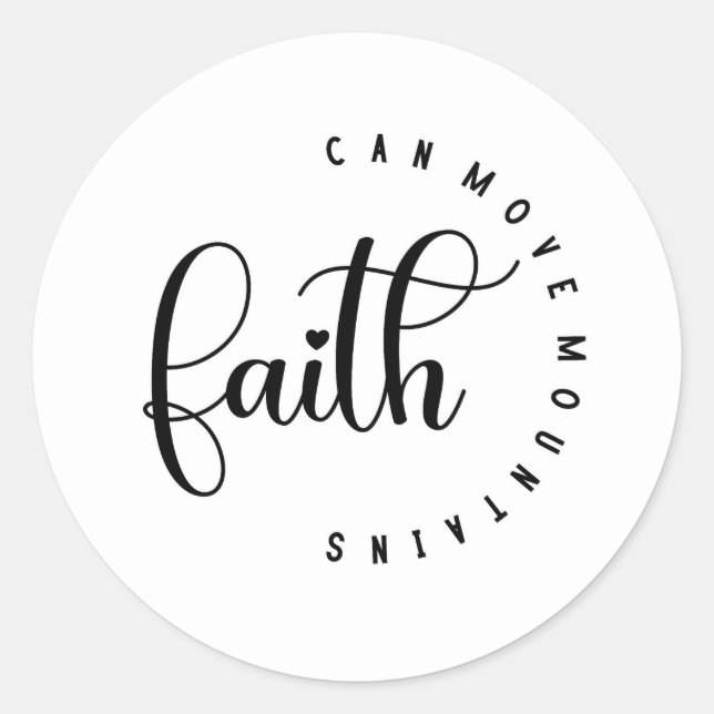 Adesivo Faith Stickers (Frente)