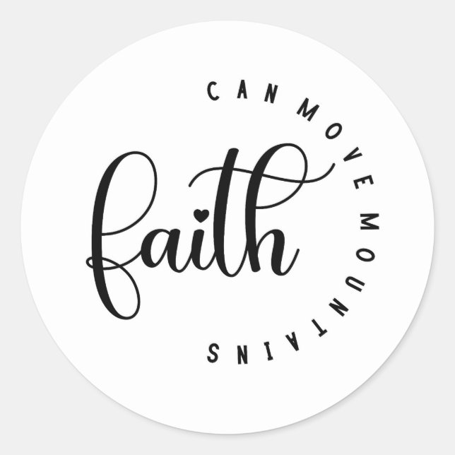 Adesivo Faith Stickers (Frente)
