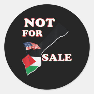 Adesivo Faixa de Gaza Trump Não Para Venda