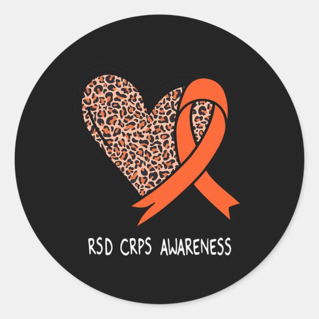 Adesivo Faixa Laranja de Consciência CRPS RSD (Frente)