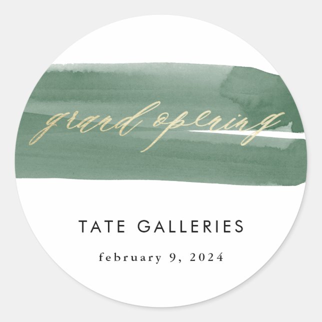 Adesivo Faixa Verde de Abertura Grande (Frente)