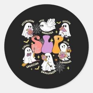 Adesivo Fala Terapêutica Spooky Slp Halloween Cute Ghost